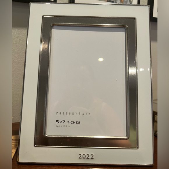 Pottery Barn Accents Pottery Barn White Enamel 222 5x7 Frame Poshmark